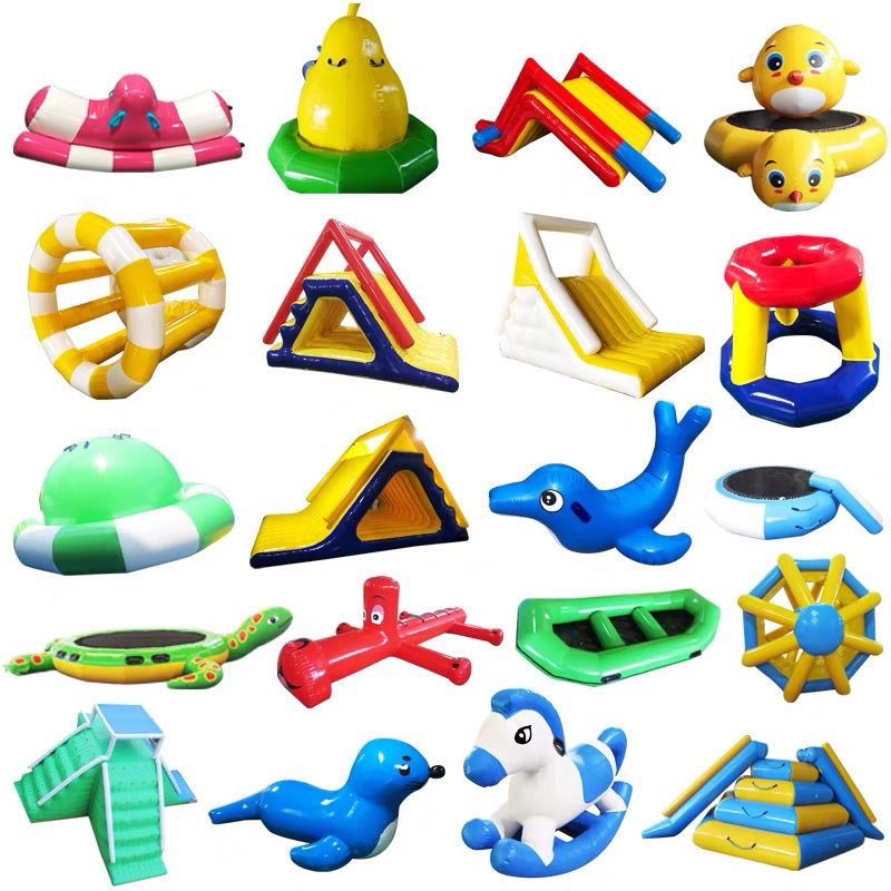 儿童水上乐园鸭子船百万海洋球池充气玩具香蕉船跷跷板蹦床陀螺