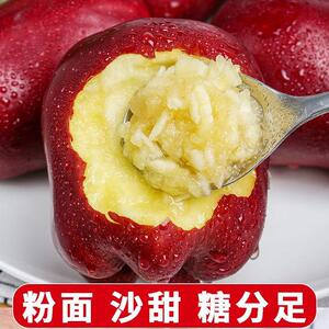 紫玉环甘肃天水山地花牛苹果新鲜好吃宝宝辅食粉面香甜整箱