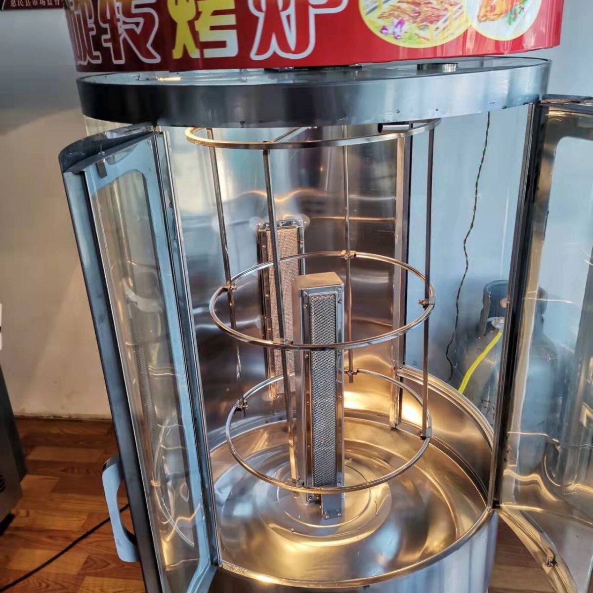 烤鸭炉商用燃气电热电烤炉木炭全自动旋转烤鸡烧鸭五花肉烤鸭炉烤