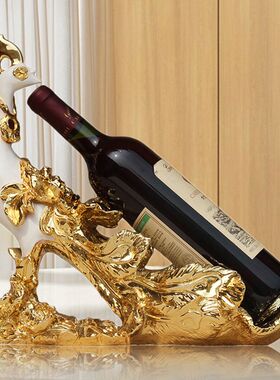 欧式轻奢创意孔雀红酒架摆件客厅餐厅酒柜装饰品乔迁新房闺蜜送礼