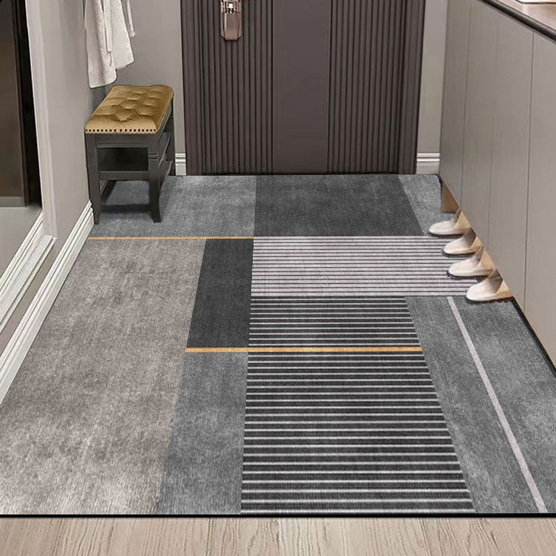 高端入户门口地垫防滑免洗可擦进门脚垫网红轻奢可裁剪硅胶门垫