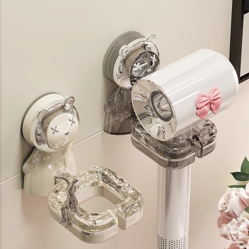 卫生间吹风机置物架免打孔电吹风浴室风筒支架壁挂式收纳架子挂架