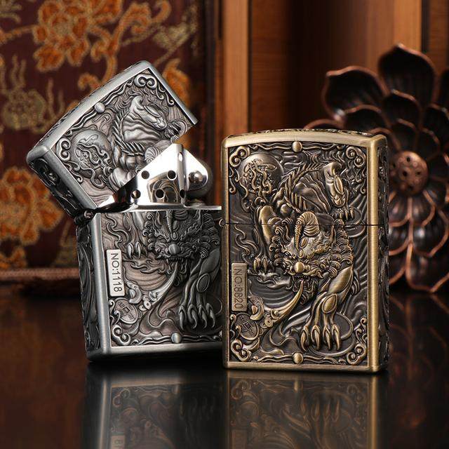 ZORRO佐罗 盔甲浮雕貔貅煤油防风打火机限量版男士生日礼物礼品,ZIPPO/瑞士军刀/眼镜,ZIPPO/芝宝,淘宝优惠券,粉丝福利购,淘宝优惠卷
