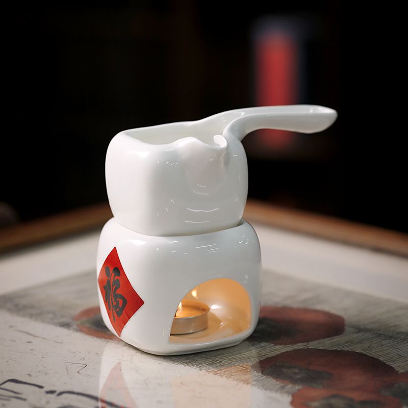 陶瓷香薰灯大容量精油炉家用香薰炉防烫手蜡烛加热器美容院精油灯