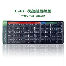 CAD快捷键大鼠标垫/快速记CAD常用快捷键/CAD图标快捷键/加厚实用
