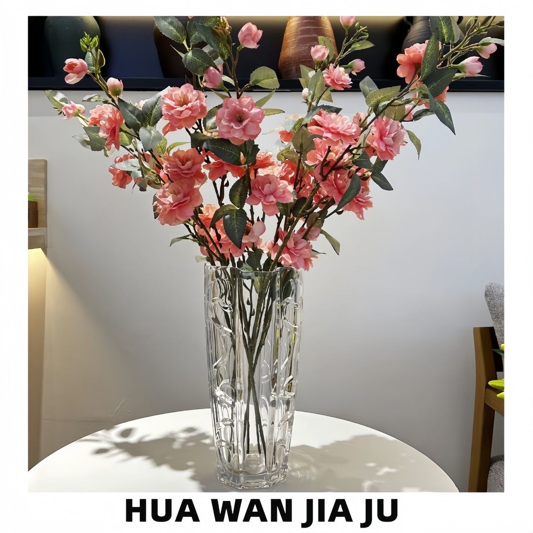 明赫  |  轻奢加厚水晶玻璃花瓶插花富贵竹花器客厅装饰插花,鲜花速递/花卉仿真/绿植园艺,花瓶,淘宝优惠券,粉丝福利购,淘宝优惠卷