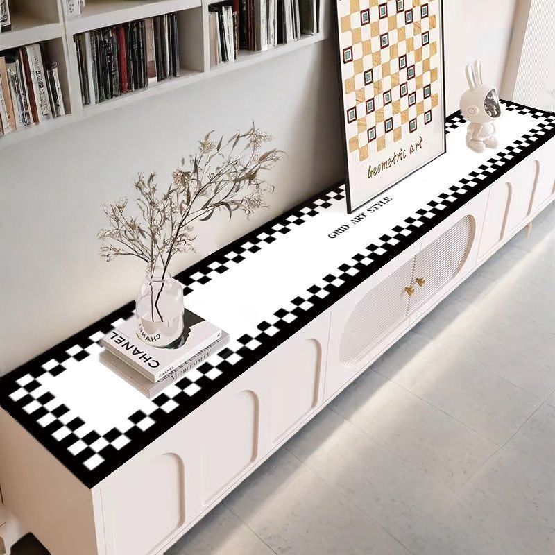 轻奢高级感鞋柜皮革桌垫防水防油电视柜桌布餐边柜垫子台面保护垫