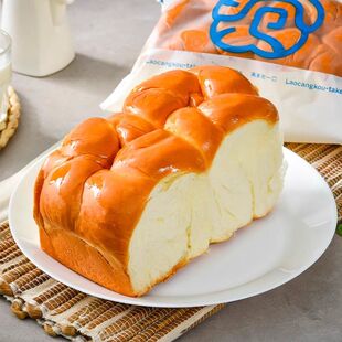 老沧口手撕牛乳老面包210g甜品奶香糕点营养健康早餐小包装整箱