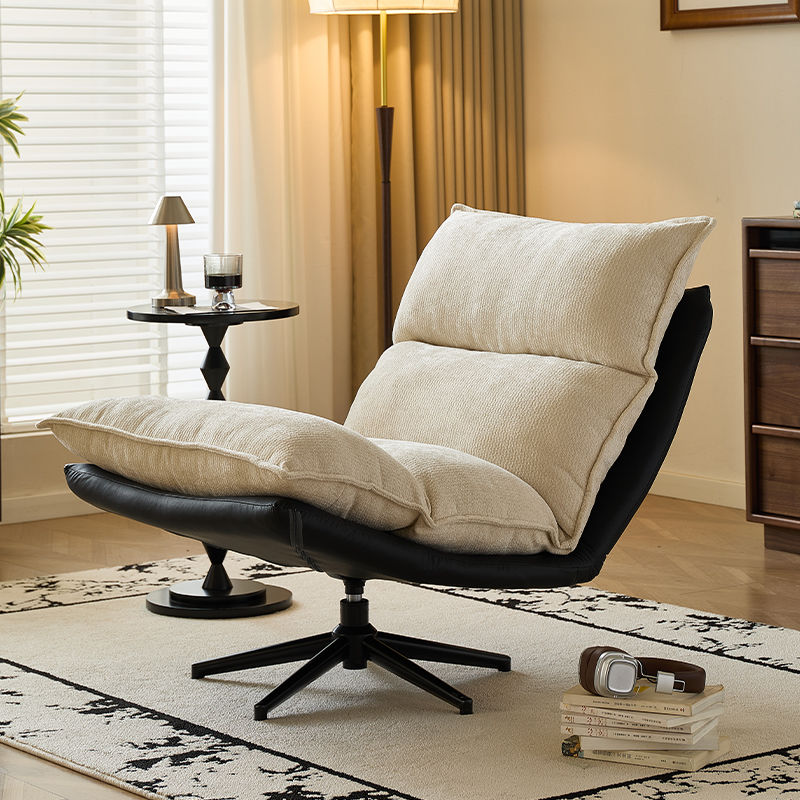 可拆洗旋转沙发椅家用客厅阳台书房休闲轻奢懒人椅躺椅设计师转椅