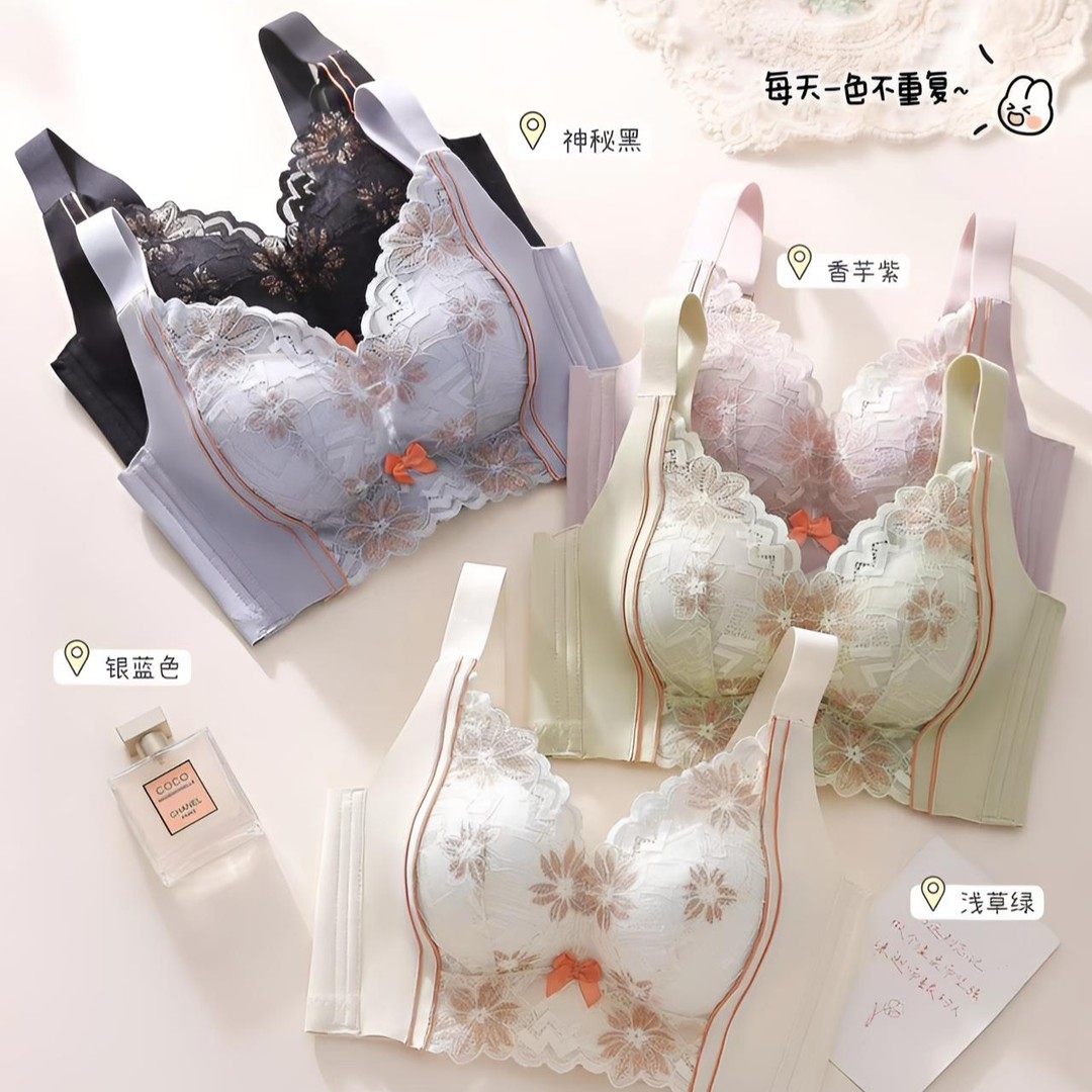 两件透气加厚提拉内衣内衣女款内衣女小胸聚拢型文胸2025新款爆款