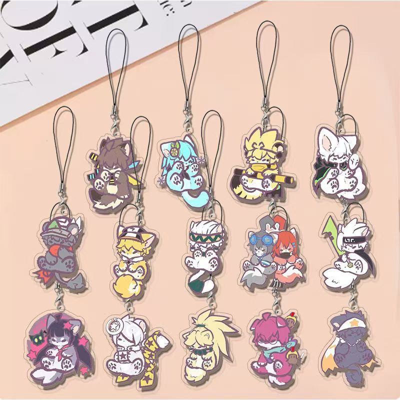 凹凸世界动漫周边手机链安迷修格瑞金嘉德高颜值Q版学生书包挂件