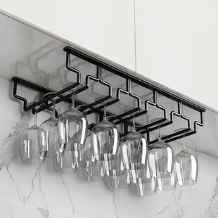 厂家直销  酒杯架倒挂高脚杯悬挂摆件收纳神器红酒杯架子简约高级