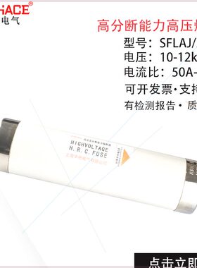 可定制SFLAJ/XRNT1-10-12KV55a高分断能力高压熔断器熔断管陶瓷0a