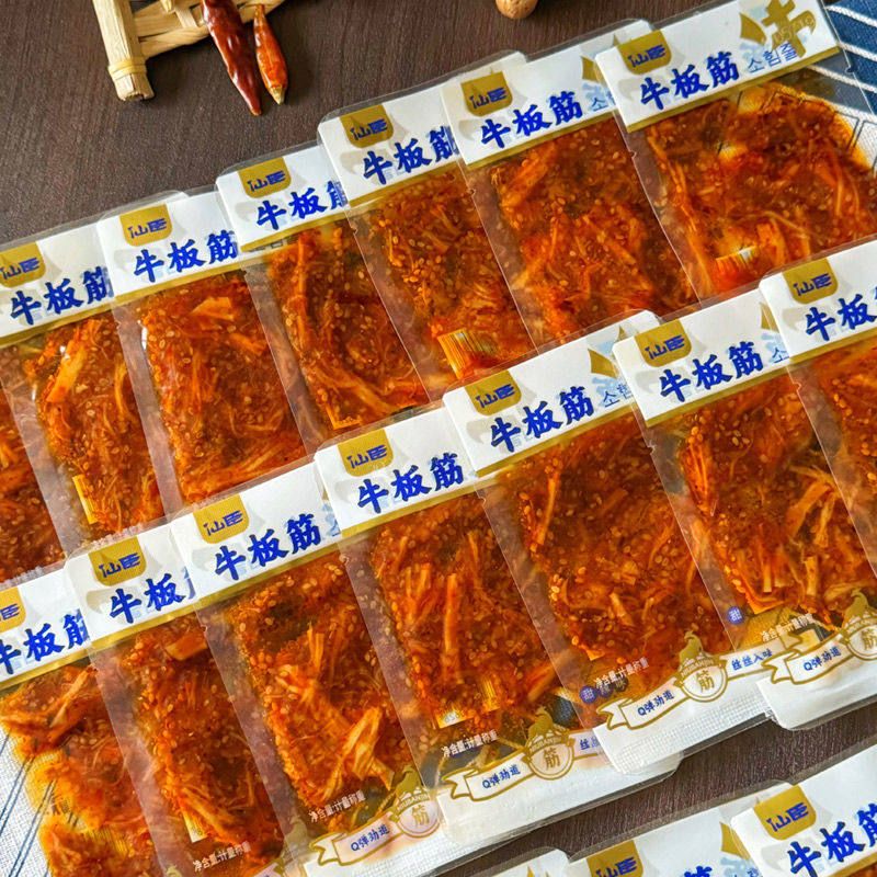 朝鲜族风味牛板筋小包装条状片状香辣甜辣烧烤网红延边特色小吃