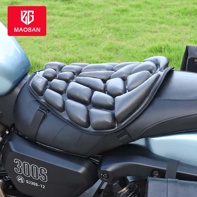 摩托车气囊坐垫套3D充气减震防晒隔热电动车通用垫长途骑行