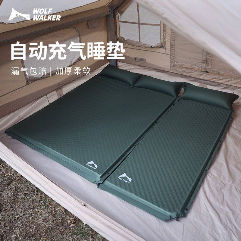 德国进口充气行房垫防潮垫户外自动充气牀垫帐篷充气垫野外地舖睡