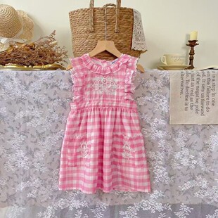 no退换 尾货默认微瑕疵 女童粉色连衣裙 下单备注编码 直播间专拍