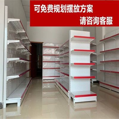 超市货架展示架 便利店多层货架 小卖部单双面架零食药店置物架子