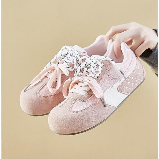 美式复古德训运动鞋2025春新款轻便板鞋百搭休闲跑步鞋时尚阿甘鞋