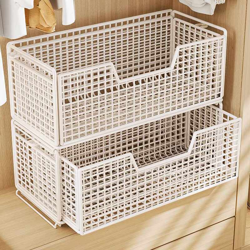 抽屉式铁艺大容量储物筐衣柜衣服收纳箱家用衣物置物架裤子整理盒