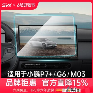 3W适用于小鹏G6 M03专用中控显示屏幕钢化膜导航屏仪表保护膜