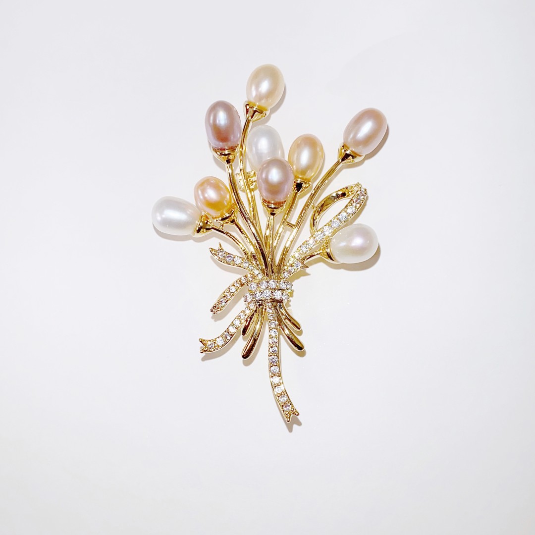 kasiya/卡思雅 铜合金胸针 【告白气球 】轻奢珍珠奢华胸针胸花