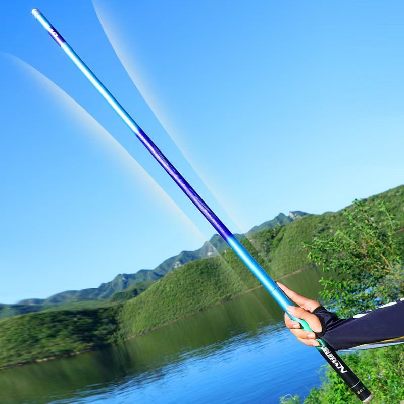 酷钓手鱼竿手竿极轻综合竿超轻超硬碳素钓鱼竿大物鲢鳙台钓竿正品