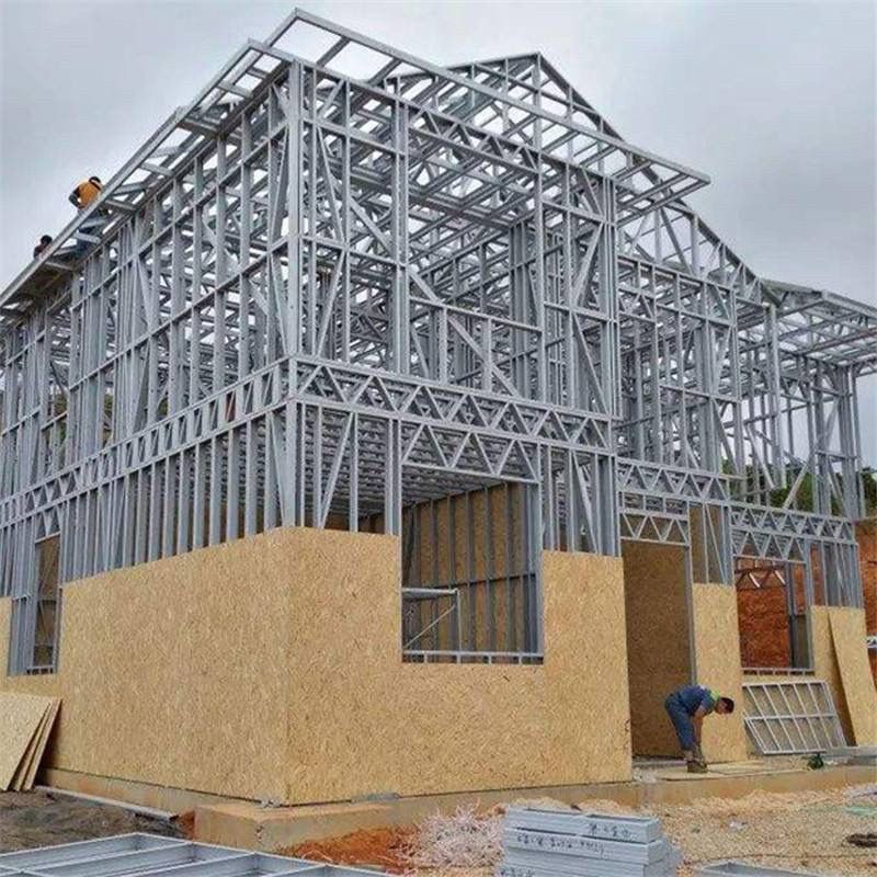 轻钢别墅新农村自建房屋钢结构龙骨集成装配式户外装配式建筑定制