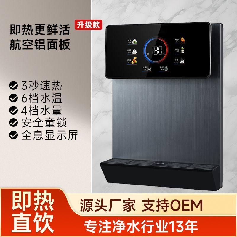 无水箱即热式饮水机 无内胆速热开水器 家用商用管线机家用壁挂式