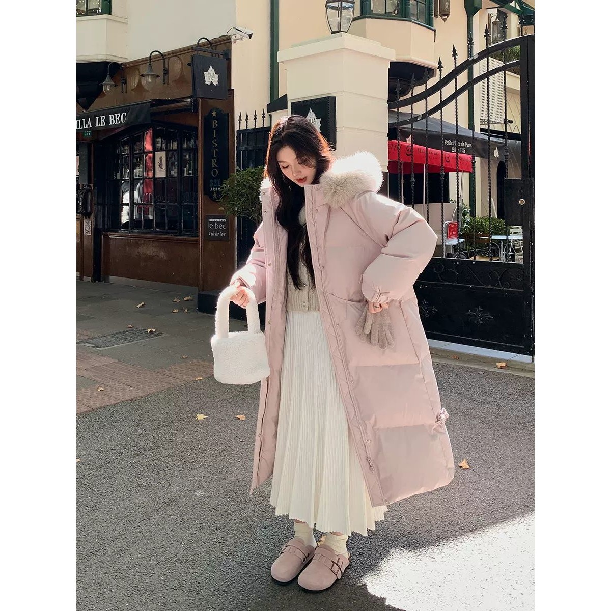 反季羽绒棉服女新款2025年中长款棉袄加厚保暖大毛领棉衣冬季外套