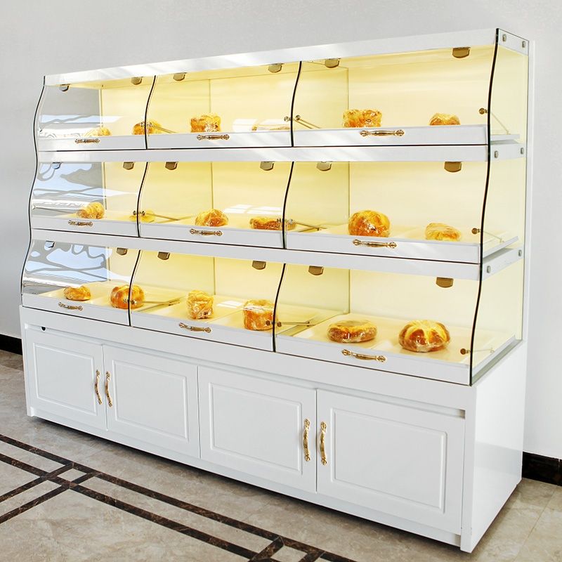蛋糕展示柜中岛柜台边柜面包柜面包展示柜模型柜玻璃商用展示架