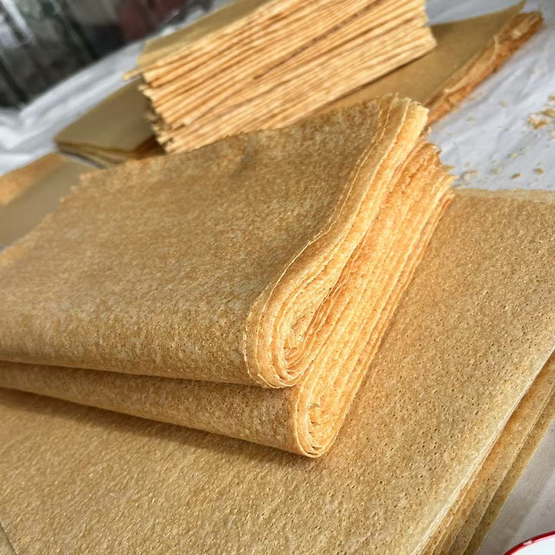 石磨小麦煎饼粗粮山东黑煎饼煎饼现做现发及时取件没有