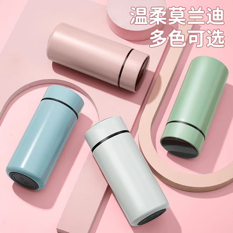 迷你便携智能保温保冷杯304不锈钢高颜值男女学生礼品定制logo