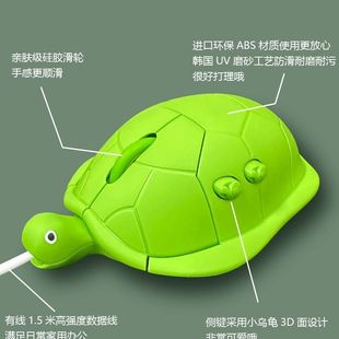 乌龟鼠标搞怪小无线可充电大6键游戏侧键