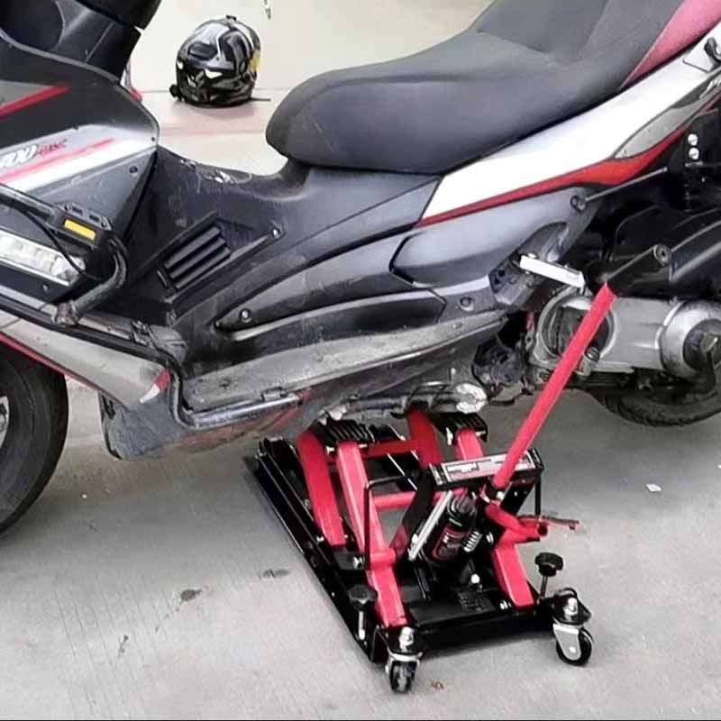 维修摩托电瓶电动车工作工具台安装抬升起车架全套举升液压升降台