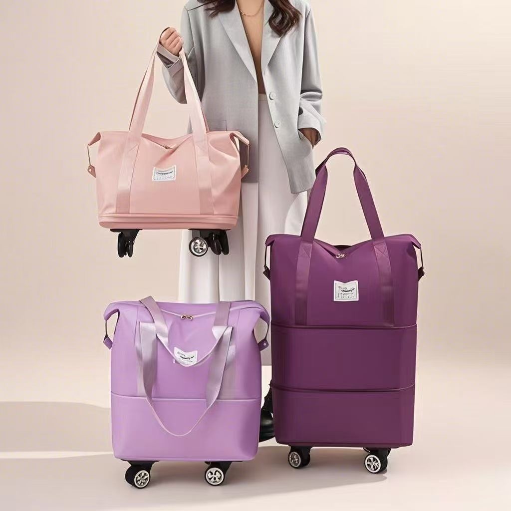 万向轮旅行包女大容量手提行李袋便携式特大容量旅行用品神器