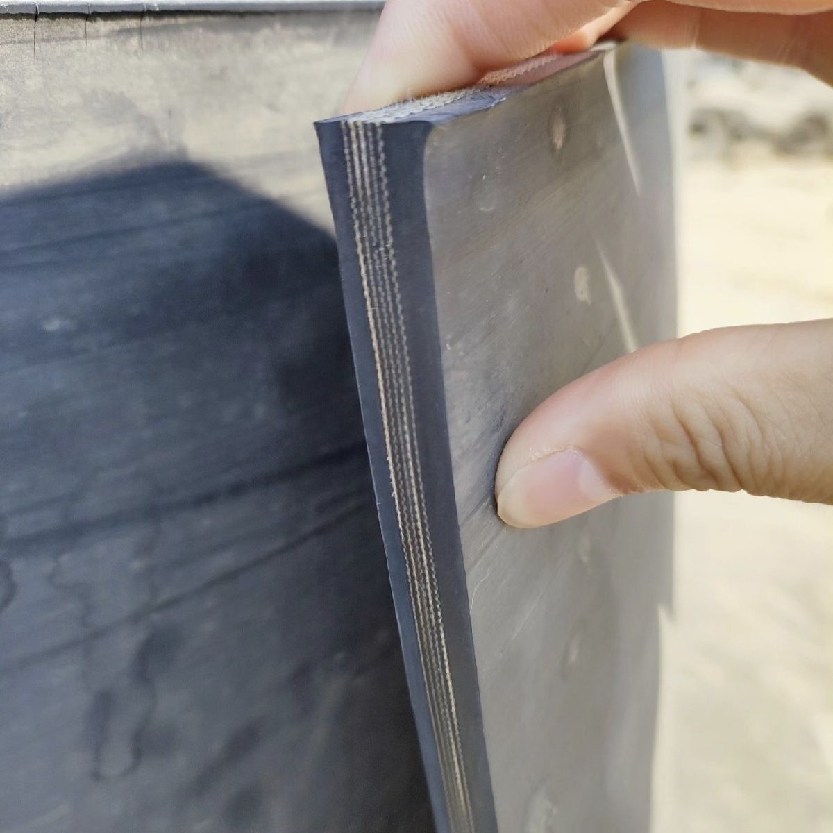 牛羊槽子专用橡胶输送带尼龙线输送带结实全新帆布线输送带