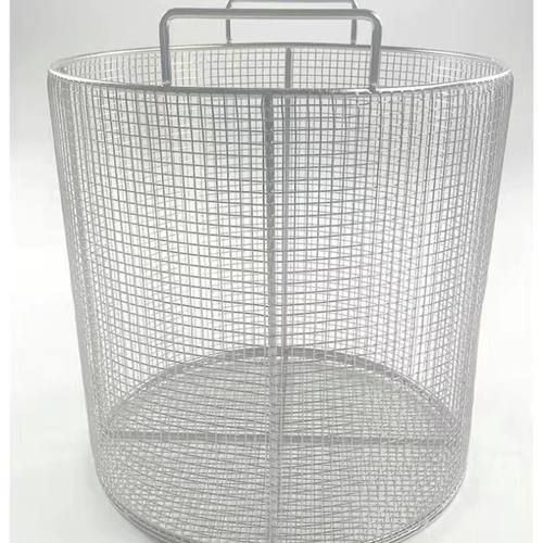 304圆形不锈钢消毒筐提篮网筐金属网篮网筐超声波清洗筐收纳筐篮