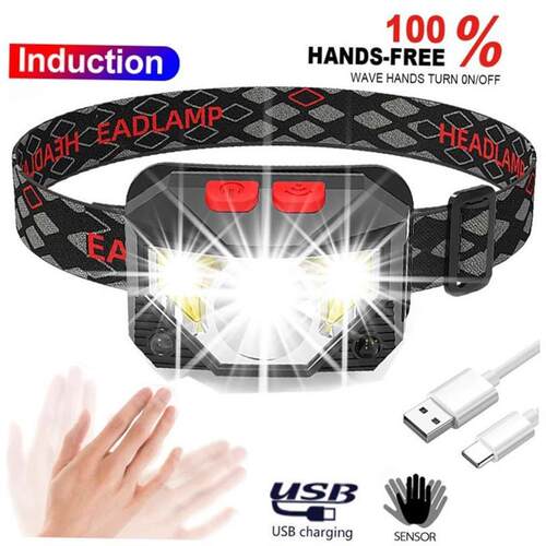 Hands-free LED Headlamp Motion Sensor head lamp头灯headlight