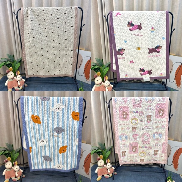 【宿舍垫 飘窗垫 沙发垫】90×200单人床盖水洗棉绗缝磨毛卡通双