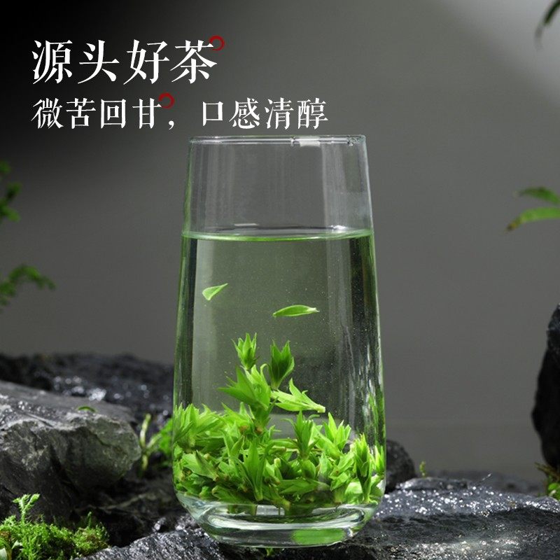 山水峨眉2026新茶头春头采《源头小叶苦丁》嫩芽青山绿水茶送礼罐