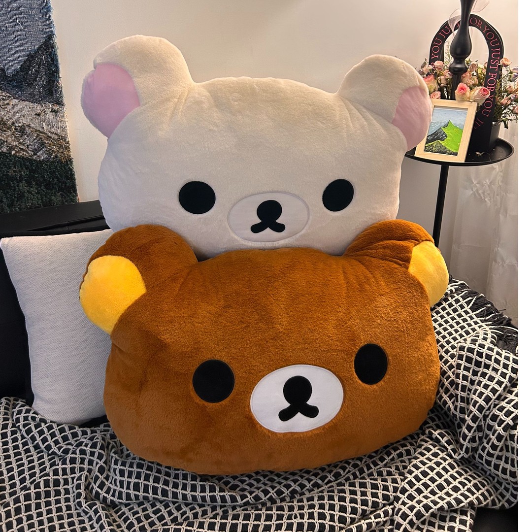 可爱熊玩偶靠垫床上靠枕毛绒玩具搂睡抱枕公仔