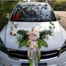 扮结婚用 婚车装 饰车头花全套鲜花婚车装 饰主车新款 全套森系车头装