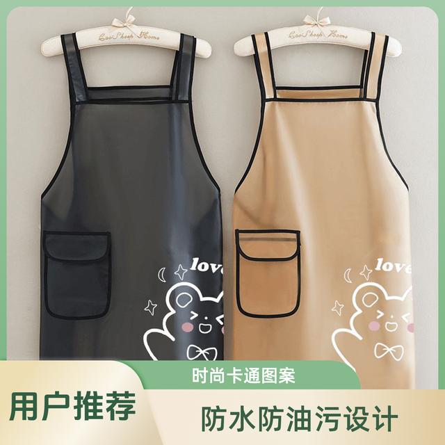 时尚防水防油污围裙厨房做饭围腰水产洗车店专用耐磨耐脏工作服
