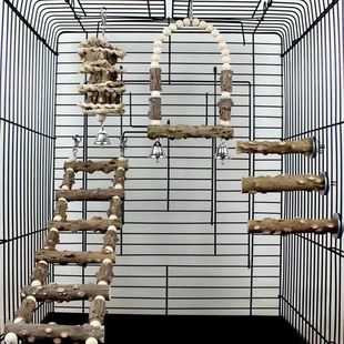 花椒木仓鼠鹦鹉玩具吊桥龙猫秋千吊床攀爬小宠金丝豚鼠悬挂玩具