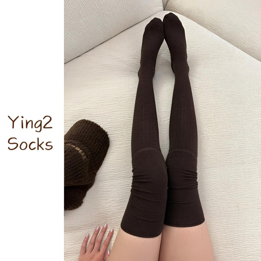 YING2秋冬季加长绵羊毛过膝堆堆袜纯色简约修饰腿型防滑保暖不掉,女士内衣/男士内衣/家居服,连裤袜/打底袜,淘宝优惠券,粉丝福利购,淘宝优惠卷