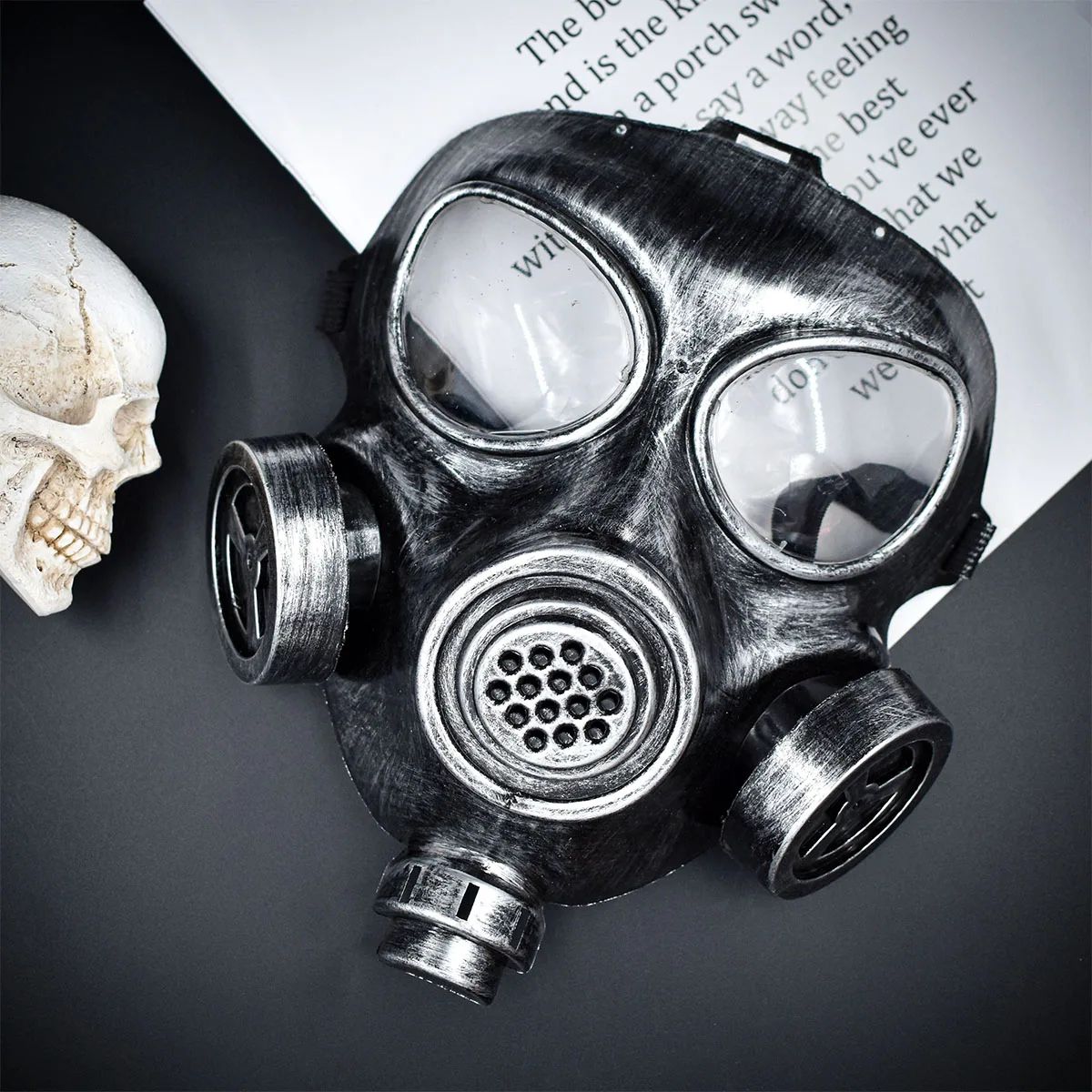1PC Men's Full Face Gas Mask Design Suitable for Makeup Part