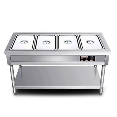 快餐保温台商用立式电加热汤池售打菜饭食堂设备不锈钢快餐车小型