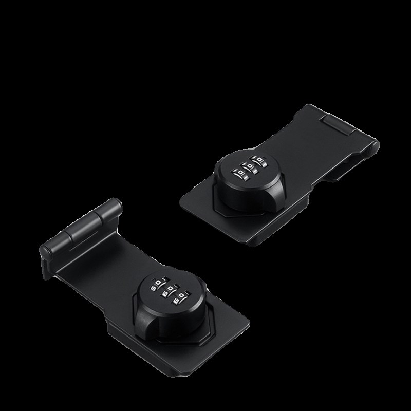 密码锁免打孔柜门锁具门锁扣衣柜防盗柜子锁鞋柜抽屉对开铁皮柜锁