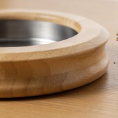 烟灰缸实木个性 创意复古烟灰缸木质宾馆客厅 防摔大号网吧酒吧中式